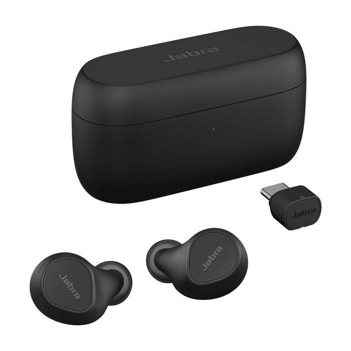 Jabra Evolve2 Buds - Écouteurs True Wireless professionnels avec ANC, Bluetooth Multipoint, adaptateur USB et autonomie 33h - Certifiés Microsoft Teams, Zoom