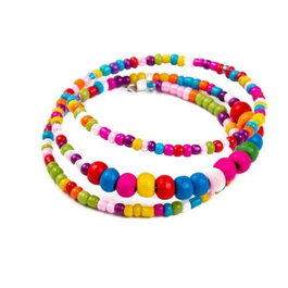 Inca Pulsera en espiral de bolitas de colores - Modèles assortis