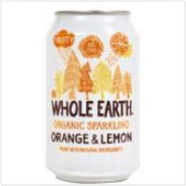 WHOLE EARTH Rafraîchissant biologique Orange et Citron 330ml