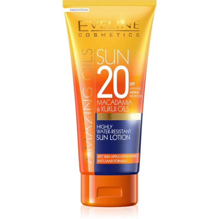 Eveline Cosmetics Amazing Oils Lotion solaire SPF 20 Eveline Cosmetics Amazing Oils Lotion solaire SPF 20