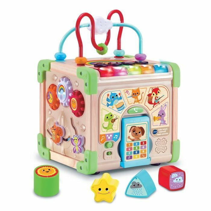 Vtech Baby Jouet interactif CUBE NATURE en bois