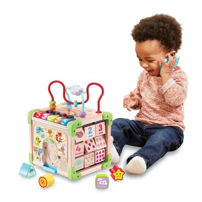 Vtech Baby Jouet interactif CUBE NATURE en bois