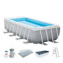 Intex Piscine rectangulaire Prism Frame avec filtre et échelle (3785L)