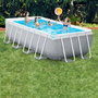 Intex Piscine rectangulaire Prism Frame avec filtre et échelle (3785L)