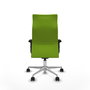 Piqueras Y Crespo Sillón Albacete Pistacho avec Mécanisme Sincro et Base Aluminium