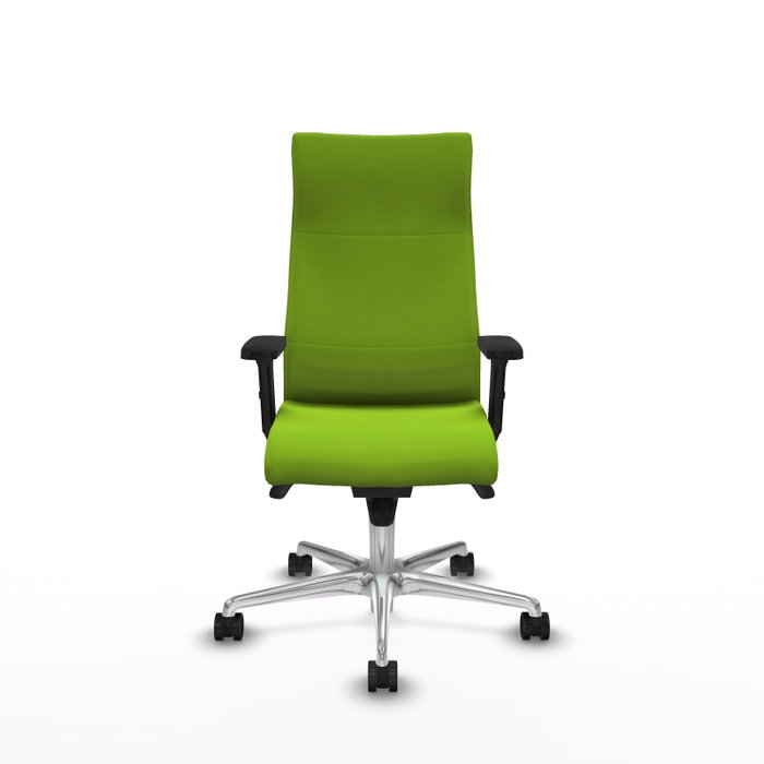 Piqueras Y Crespo Sillón Albacete Pistacho avec Mécanisme Sincro et Base Aluminium