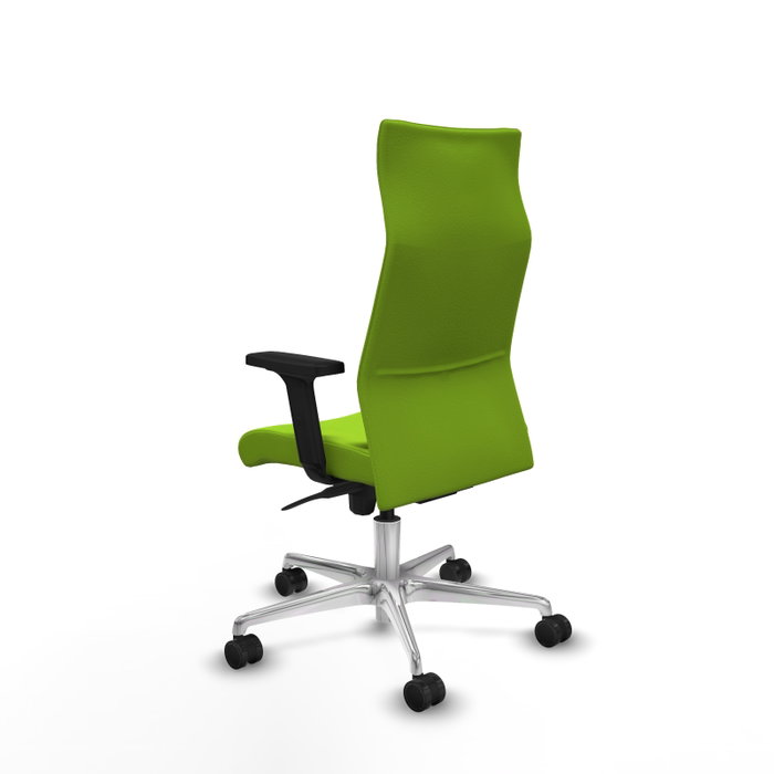 Piqueras Y Crespo Sillón Albacete Pistacho avec Mécanisme Sincro et Base Aluminium