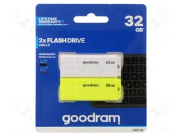GOODRAM Clé USB 32GB USB 2.0 blanc et jaune