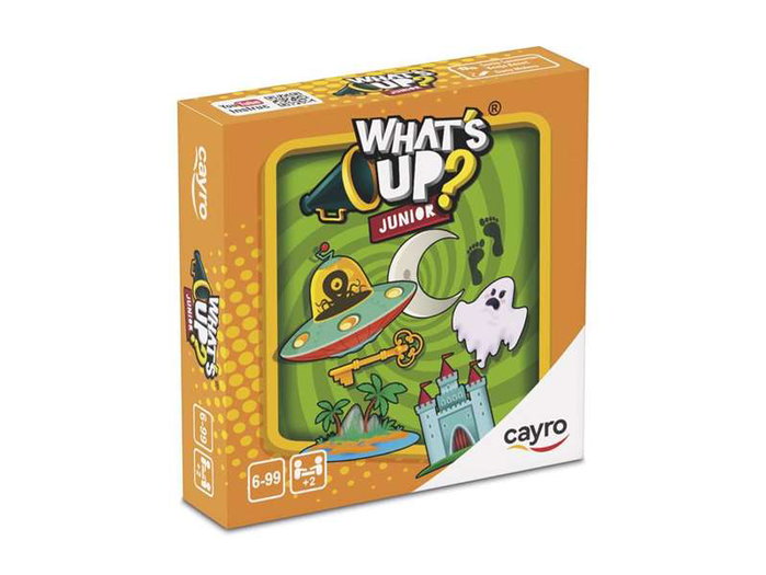 Cayro - Jeu What's Up? Junior - Version Espagnol et Anglais - À partir de 6 ans - 25 cartes - Dimensions: 7x7x1,7 cm - Jeu de société Cayro - Jeu What's Up? Junior - Version Espagnol et Anglais - À partir de 6 ans - 25 cartes - Dimensions: 7x7x1,7 cm - Jeu de société