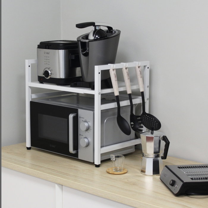 Holmios Étagère organisatrice de cuisine Blanche