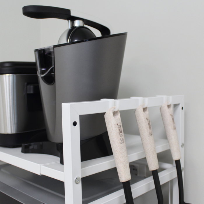 Holmios Étagère organisatrice de cuisine Blanche