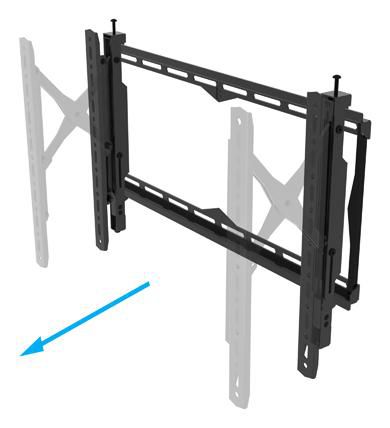 B-Tech BT8443 Support mural à bras tirants pour écran plat, inclinaison et pivot, ajustement latéral, VESA jusqu'à 650x400 mm, charge 35 kg