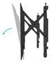 B-Tech BT8443 Support mural à bras tirants pour écran plat, inclinaison et pivot, ajustement latéral, VESA jusqu'à 650x400 mm, charge 35 kg