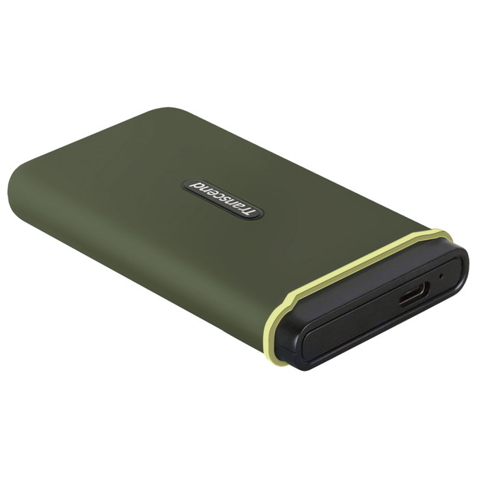 Transcend SSD ESD380C 1 TB USB-C USB 3.2 Gen 2x2 Vert militaire Transcend SSD ESD380C 1 TB USB-C USB 3.2 Gen 2x2 Vert militaire