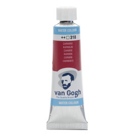 Van Gogh Lot de 3 aquarelles en tubes 10 ml Carmín 318
