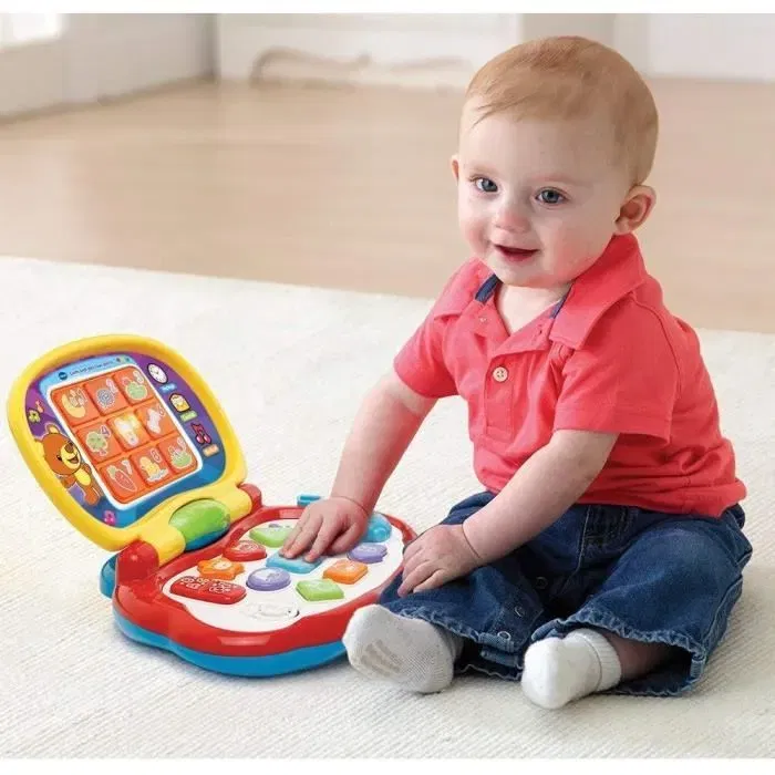 VTech Baby - Lumi Ordi Des Tout-Petits - Ordinateur Parlant Éducatif avec Écran Lumineux pour Enfant de 12 à 36 Mois - Fonctionne sur Piles