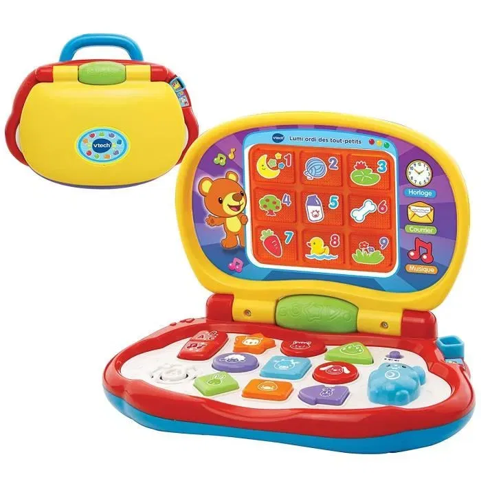 VTech Baby - Lumi Ordi Des Tout-Petits - Ordinateur Parlant Éducatif avec Écran Lumineux pour Enfant de 12 à 36 Mois - Fonctionne sur Piles
