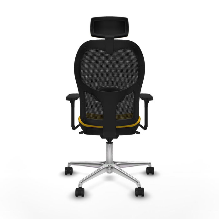 Piqueras y Crespo Chaise de Bureau avec Appui-tête 3D086N2 Jaune Piqueras y Crespo Chaise de Bureau avec Appui-tête 3D086N2 Jaune