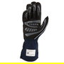 Omp Gants First Fia 8856-2018 My2025 Navy Bleu - Cyan Taille L OMPIB0-0776-B01-244-L, Gants Légers et Résistants, Paume en Silicone, Coupe Droite, Homologation FIA