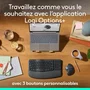 Logitech ERGO M575S Souris ergonomique sans fil vertical Graphite, précision optique, connexion USB