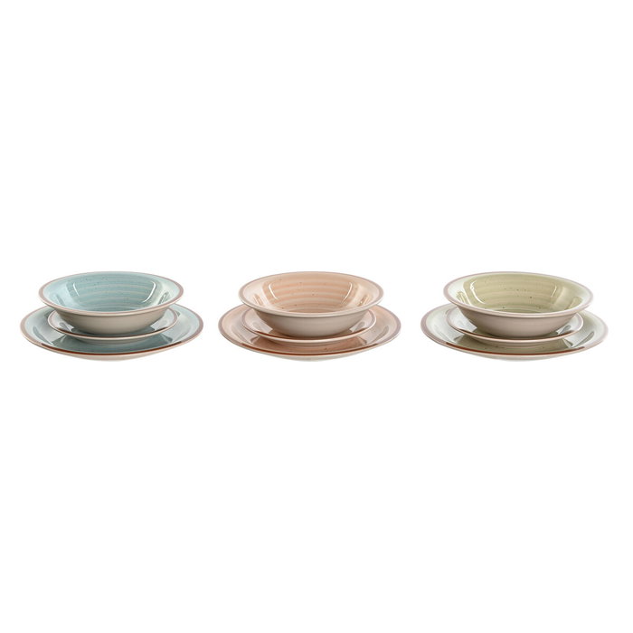 Home ESPRIT Service de Vaisselle ESPRIT Multicolore en Grès, 18 Pièces Home ESPRIT Service de Vaisselle ESPRIT Multicolore en Grès, 18 Pièces