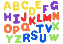 Innspiro Set de 104 lettres majuscules en mousse EVA 50mm