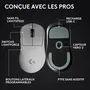 Logitech G Souris Gaming Sans Fil G Pro X Superlight 2 DEX, Capteur HERO 2, Ultra-légère, Confort Droitier, Technologie Lightspeed, Blanc