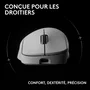 Logitech G Souris Gaming Sans Fil G Pro X Superlight 2 DEX, Capteur HERO 2, Ultra-légère, Confort Droitier, Technologie Lightspeed, Blanc