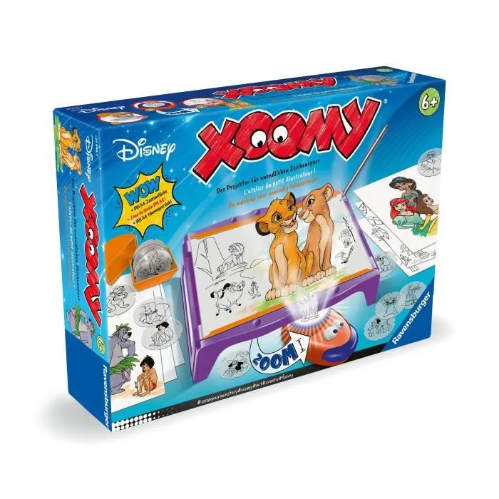 Ravensburger Xoomy Maxi Disney - Table à dessiner, 72 calques (Le Roi Lion, Stitch, Princesses...), Activité créative pour enfants dès 6 ans, Réf. 23946 Ravensburger Xoomy Maxi Disney - Table à dessiner, 72 calques (Le Roi Lion, Stitch, Princesses...), Activité créative pour enfants dès 6 ans, Réf. 23946