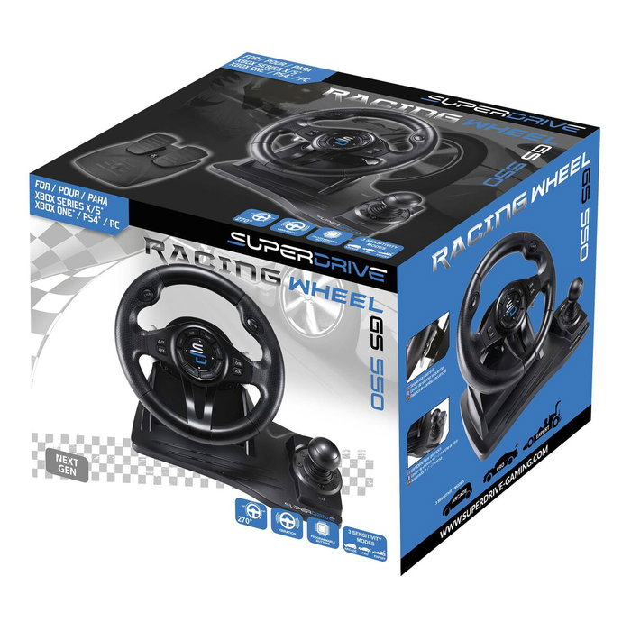 Subsonic GS550 - Volant de course avec pédalier et levier de vitesses