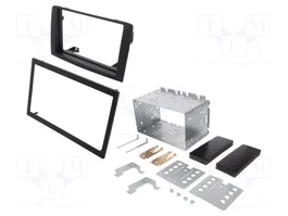 PER.PIC. Cadre de radio 2 DIN gris pour Fiat Idea et Lancia Musa