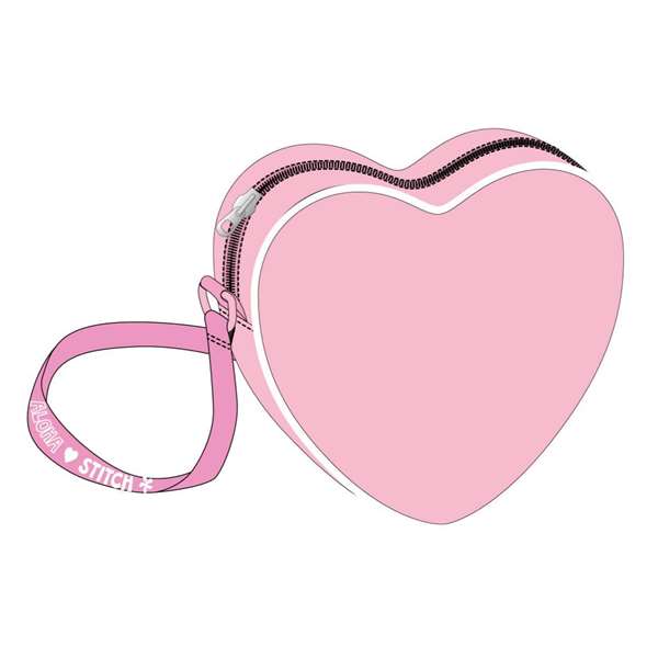 Cerdá Sac en forme de cœur Stitch 15.0 x 14.0 x 4.0 cm pour enfant (36 mois), rose