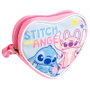 Cerdá Sac à bandoulière Stitch Rose en forme de cœur