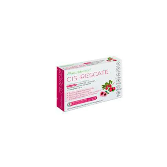 PHYTOADVANCE Phytoadvance Cis-Rescate 15 Comprimés - Complément alimentaire urinaire avec D-Manosa, Gayuba, Cranberry, Echinacée, Vitamines C & B2, technologie PROLIB10 PHYTOADVANCE Phytoadvance Cis-Rescate 15 Comprimés - Complément alimentaire urinaire avec D-Manosa, Gayuba, Cranberry, Echinacée, Vitamines C & B2, technologie PROLIB10