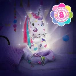 Canal Toys - Lampe Licorne à Décorer Cosmique Edition Collector - Veilleuse LED DIY avec Stickers et Accessoires