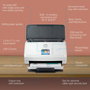 HP Scanner ScanJet Pro N4000 snw1 à alimentation automatique feuille à feuille - Numérisation recto verso jusqu'à 40 ppm / 80 ipm - Chargeur ADF 50 pages