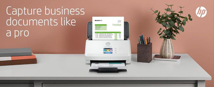 HP Scanner ScanJet Pro N4000 snw1 à alimentation automatique feuille à feuille - Numérisation recto verso jusqu'à 40 ppm / 80 ipm - Chargeur ADF 50 pages