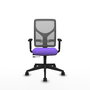 PIQUERAS Y CRESPO Chaise Motilla Synchrone/Traslack Violet/Gris Maille
