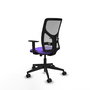 PIQUERAS Y CRESPO Chaise Motilla Synchrone/Traslack Violet/Gris Maille