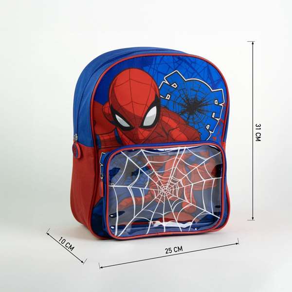 Cerdá Mochila Infantil Spiderman pour Enfant 3 Ans - Sac à Dos Bleu Foncé 25 x 30 x 12 cm Cerdá Mochila Infantil Spiderman pour Enfant 3 Ans - Sac à Dos Bleu Foncé 25 x 30 x 12 cm