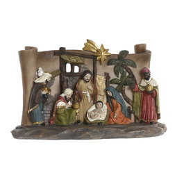 Crèche de Noël Home ESPRIT Multicouleur Résine 21 X 8 X 12,5 CM