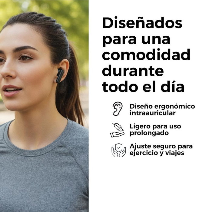 Oreillette Bluetooth Sunstech WAVEPODSONEBK Noir