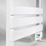 Yoevu Toallero Électrique 150 W Blanc Aluminium avec Temporisateur Programmable
