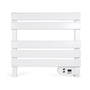 Yoevu Toallero Électrique 150 W Blanc Aluminium avec Temporisateur Programmable