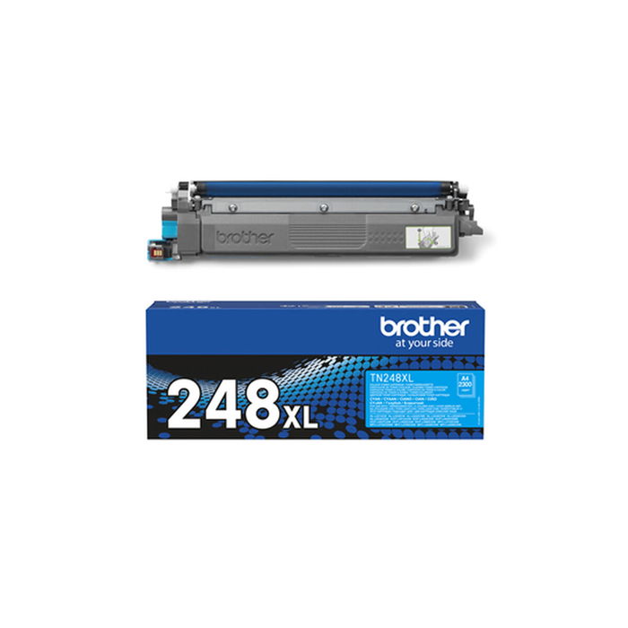 Brother TN-248XLC Toner Cyan XL haute capacité pour imprimantes laser