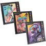 Nice Diario Crystal Artl Diamantiny Quadro Kit pour mosaïques avec gemmes de couleur - Surt 3 animaux - Dimensions 32x32x2,4 cm