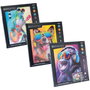 Nice Diario Crystal Artl Diamantiny Quadro Kit pour mosaïques avec gemmes de couleur - Surt 3 animaux - Dimensions 32x32x2,4 cm
