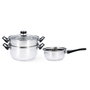 Quid Batterie de Cuisine Habitat Acier 3 Pièces