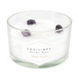 Home Deco Factory Bougie Parfumée avec Pierres et 3 Mèches