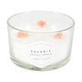 Home Deco Factory Bougie Parfumée avec Pierres et 3 Mèches